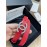 Chanel Fashion Calf Leather Pearl Silver Buckle 20mm Belts For Women Red
