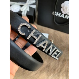 Chanel Diamond Letter Calf Leather 20mm Belts For Women 