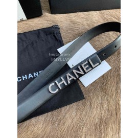 Chanel Diamond Letter Calf Leather 20mm Belts For Women 