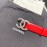 Chanel New Calf Leather Diamond Buckle 30mm Belt Red