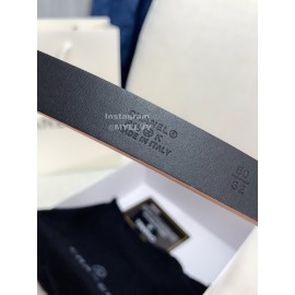 Chanel Fashion Calf Leather Diamond Pin Buckle 20mm Belt Pink