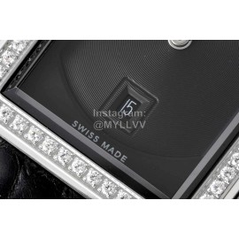 Chanel Boyfriend Serie Diamond Square Dial Watch Black