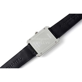 Chanel Boyfriend Serie Diamond Square Dial Watch Black