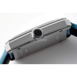 Chanel Boyfriend Serie Diamond Square Dial Watch Blue