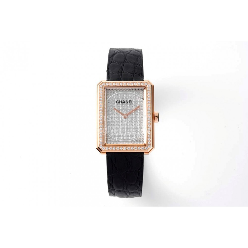 Chanel Boyfriend Serie Square Diamond Dial Watch