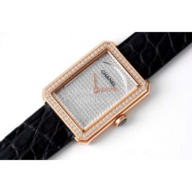 Chanel Boyfriend Serie Square Diamond Dial Watch