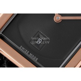 Chanel Boyfriend Serie New Square Dial Leather Strap Watch