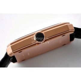 Chanel Boyfriend Serie New Square Dial Leather Strap Watch