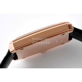 Chanel Boyfriend Serie New Square Dial Leather Strap Watch