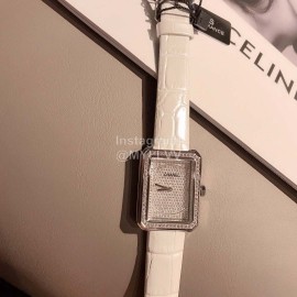 Chanel Fashion Diamond Leather Strap Watch For Women