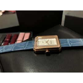 Chanel Boy·Friend Series Alligator Leather Strap Watch Blue