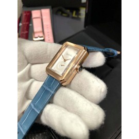 Chanel Boy·Friend Series Blue Alligator Leather Strap Watch