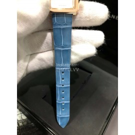 Chanel Boy·Friend Series Blue Alligator Leather Strap Watch