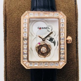 Chanel Tw Factory Premiere Series Diamond Square Dial Watch