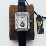 Chanel Tw Factory Premiere Series Diamond Square Dial Watch White