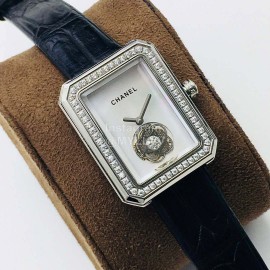 Chanel Tw Factory Premiere Series Diamond Square Dial Watch White