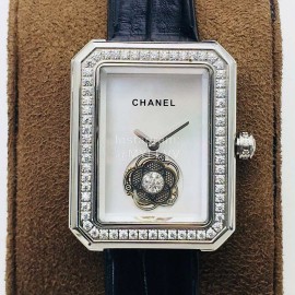 Chanel Tw Factory Premiere Series Diamond Square Dial Watch White