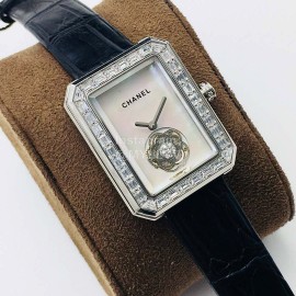 Chanel Tw Factory Premiere Series Diamond White Square Dial Watch