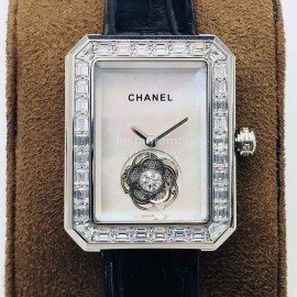 Chanel Tw Factory Premiere Series Diamond White Square Dial Watch