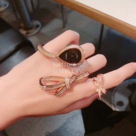 Chanel Ruban Premium Jewelry Collection Bow Bracelet Watch Rose Gold