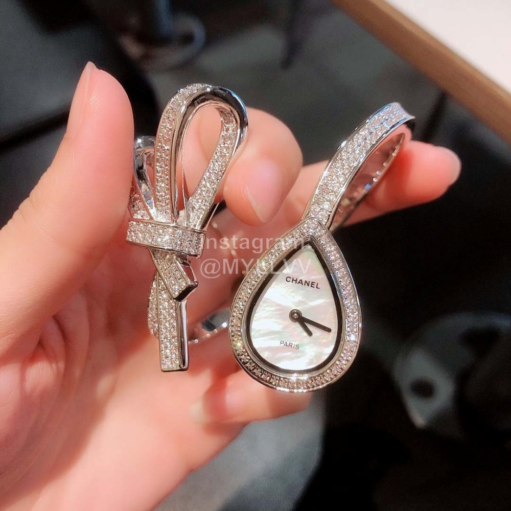 Chanel Ruban Premium Jewelry Collection Bow Bracelet Watch For Women