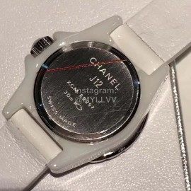 Chanel J12 Classic Series Diamond Dial Watch White