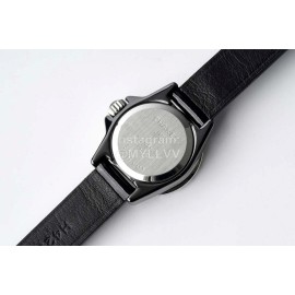 Chanel J12 Diamond Dial Leather Strap Watch For Women Silver