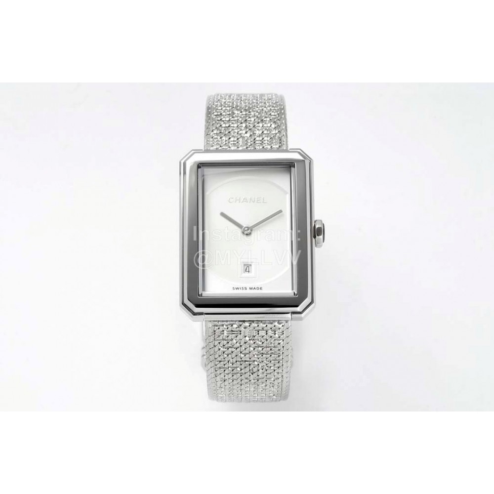 Chanel Boy·Friend 316 Fine Steel Case Silver Strap Watch
