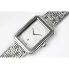 Chanel Boy·Friend 316 Fine Steel Case Silver Strap Watch