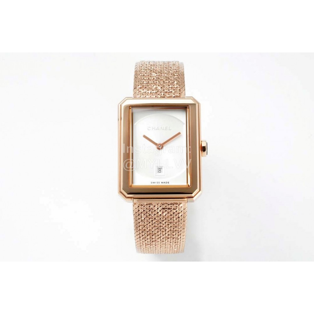 Chanel Boy·Friend 316 Fine Steel Case Gold Strap Watch