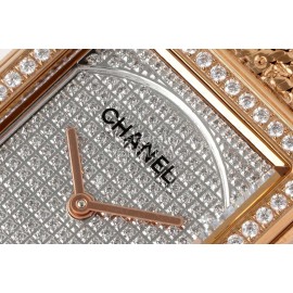 Chanel Boy·Friend 316 Fine Steel Case Diamond Dial Watch Gold