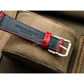 Chanel Cb Factory Square Dial Red Leather Strap Watch