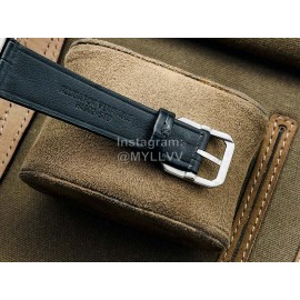 Chanel Cb Factory Square Dial Black Leather Strap Watch