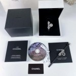 Chanel Ruban Series Black Satin Strap Diamond White Dial Watch