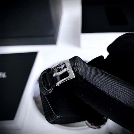 Chanel Ruban Series Black Satin Strap Diamond White Dial Watch