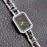 Chanel Fashion Diamond Square Dial Watch Black