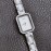 Chanel Fashion Diamond Square Dial Watch White
