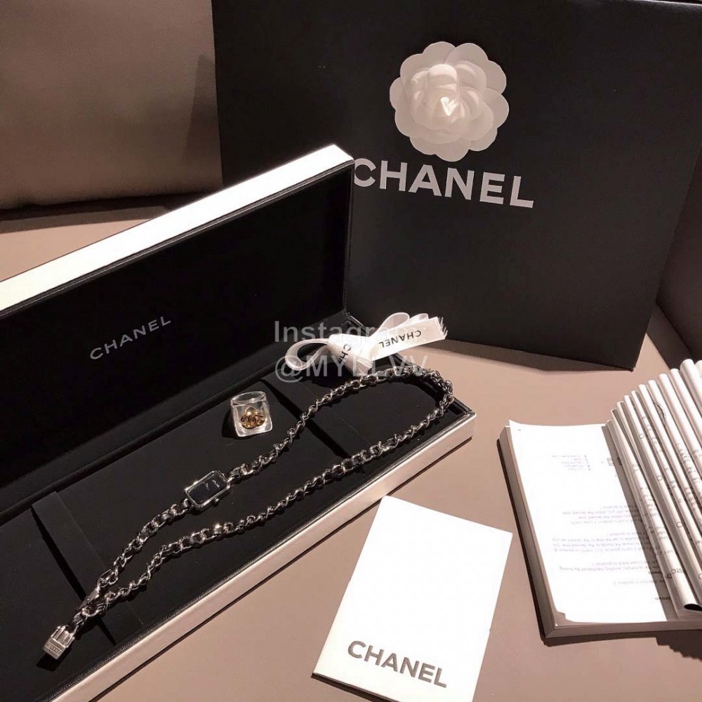 Chanel Fashion Chain Strap Blank Dial Watch
