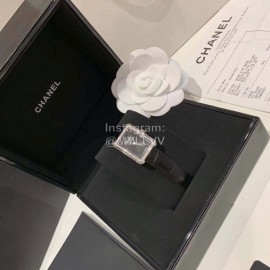 Chanel Boy-Friend Series Square Dial Leather Strap Watch 