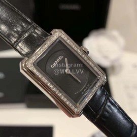 Chanel Boy-Friend Series Square Dial Leather Strap Watch 