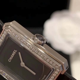 Chanel Boy-Friend Series Square Dial Leather Strap Watch 