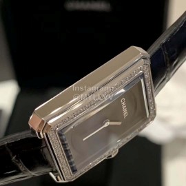 Chanel Boy-Friend Series Square Dial Leather Strap Watch 