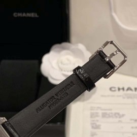 Chanel Boy-Friend Series Square Dial Leather Strap Watch 