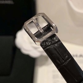 Chanel Boy-Friend Series Square Dial Leather Strap Watch 