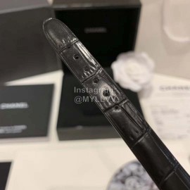 Chanel Boy-Friend Series New Square Dial Leather Strap Watch 