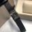 Chanel Steel Square Dial Leather Strap Watch Black