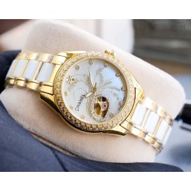 Chanel 316 Refined Steel Diamond Luminous Watch Gold