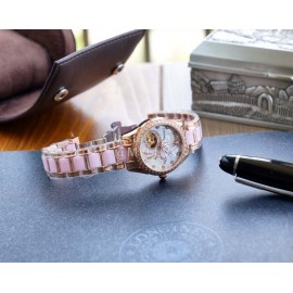 Chanel 316 Refined Steel Diamond Luminous Watch Rose Gold