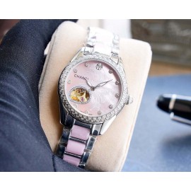 Chanel 316 Refined Steel Diamond Luminous Watch White