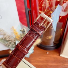 Chanel 316 Refined Steel Diamond Square Watch Reddish Brown